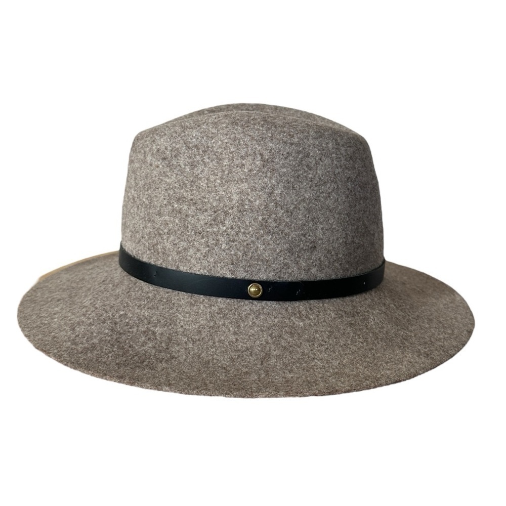 Rag & Bone Womens Floppy Brim Fedora Sz S Felted Wool Leather Band Boho Blogger - Picture 6 of 10